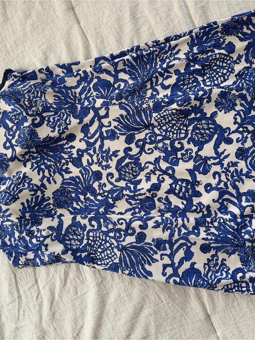 Lilly Pulitzer LuxeTetic Blue & White Floral Sleeveless dress/romper - Picture 4 of 4